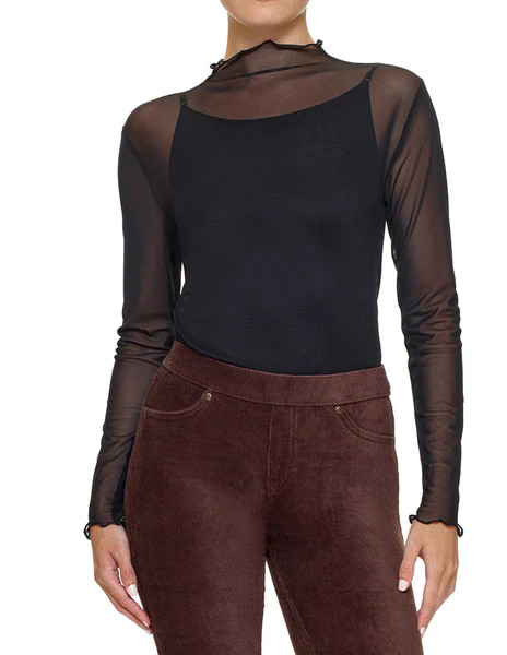 Long Sleeve Mesh Top | HUE