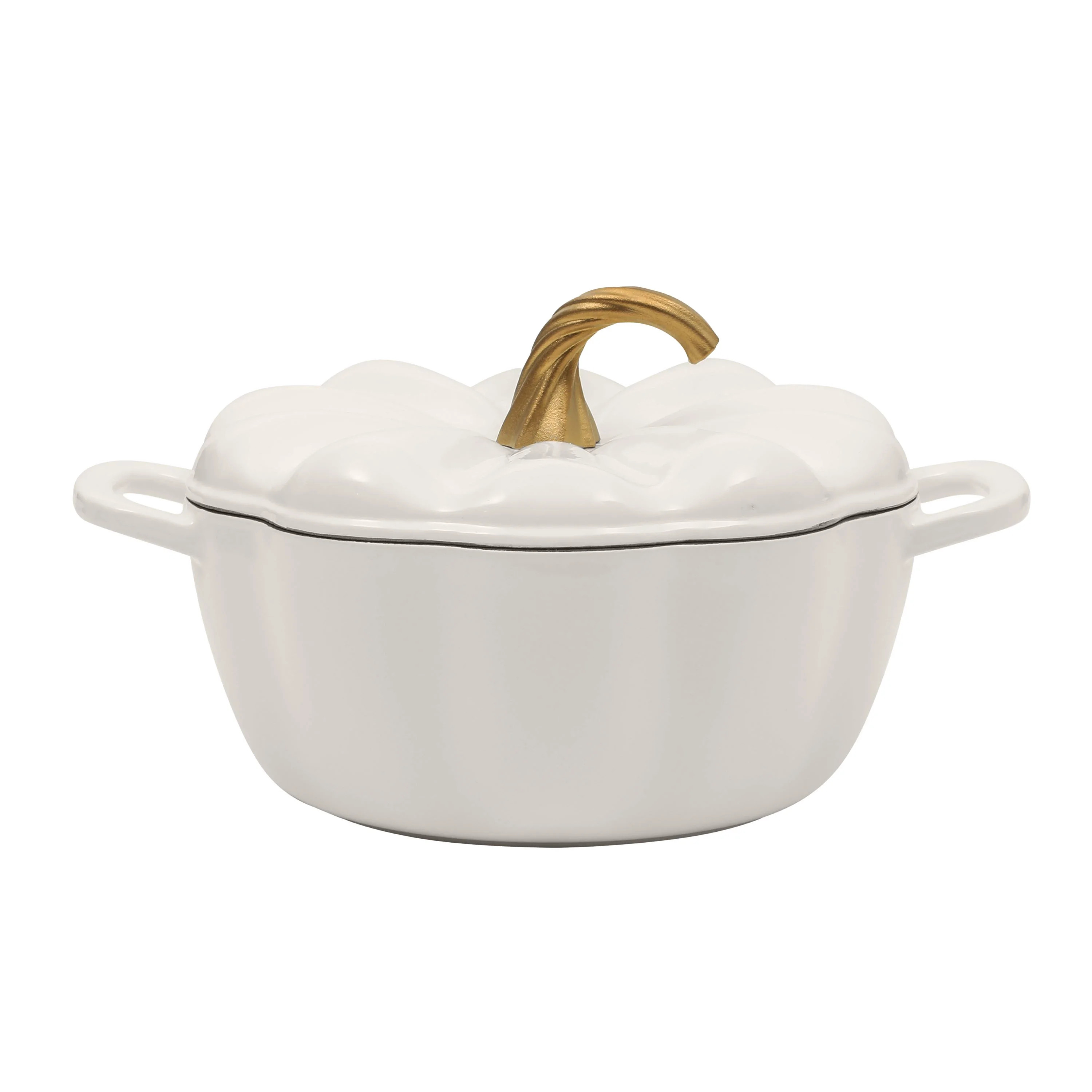 The Pioneer Woman 3.5-Quart Pumpkin Enameled Cast Iron Dutch Oven, Brown | Walmart (US)