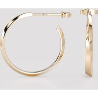 14K Twist Gold Hoop Earrings - Minimalist Everyday Elegance | Etsy (US)