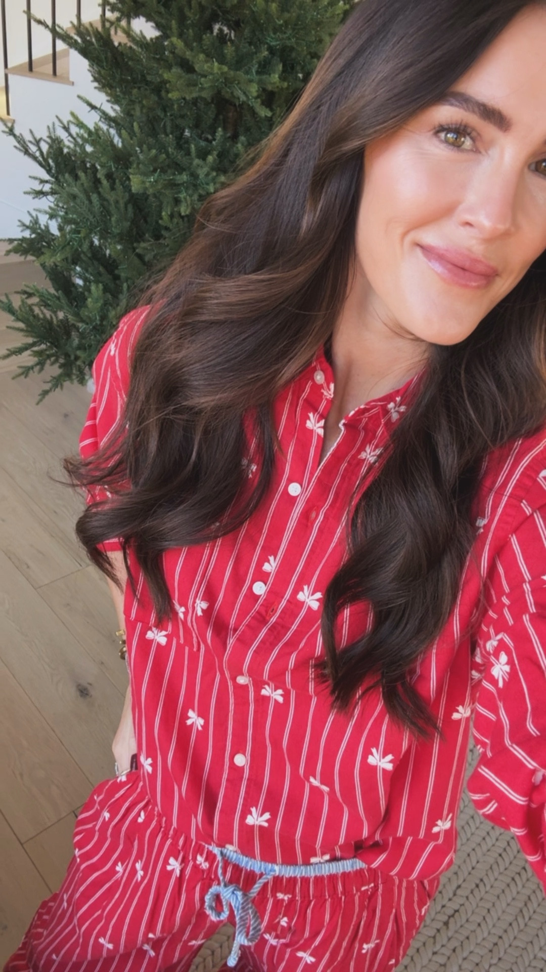 New holiday Christmas pajamas with bows!! Run big. Wearing smalls. 

Loungewear 

#LTKFindsUnder50 #LTKHoliday