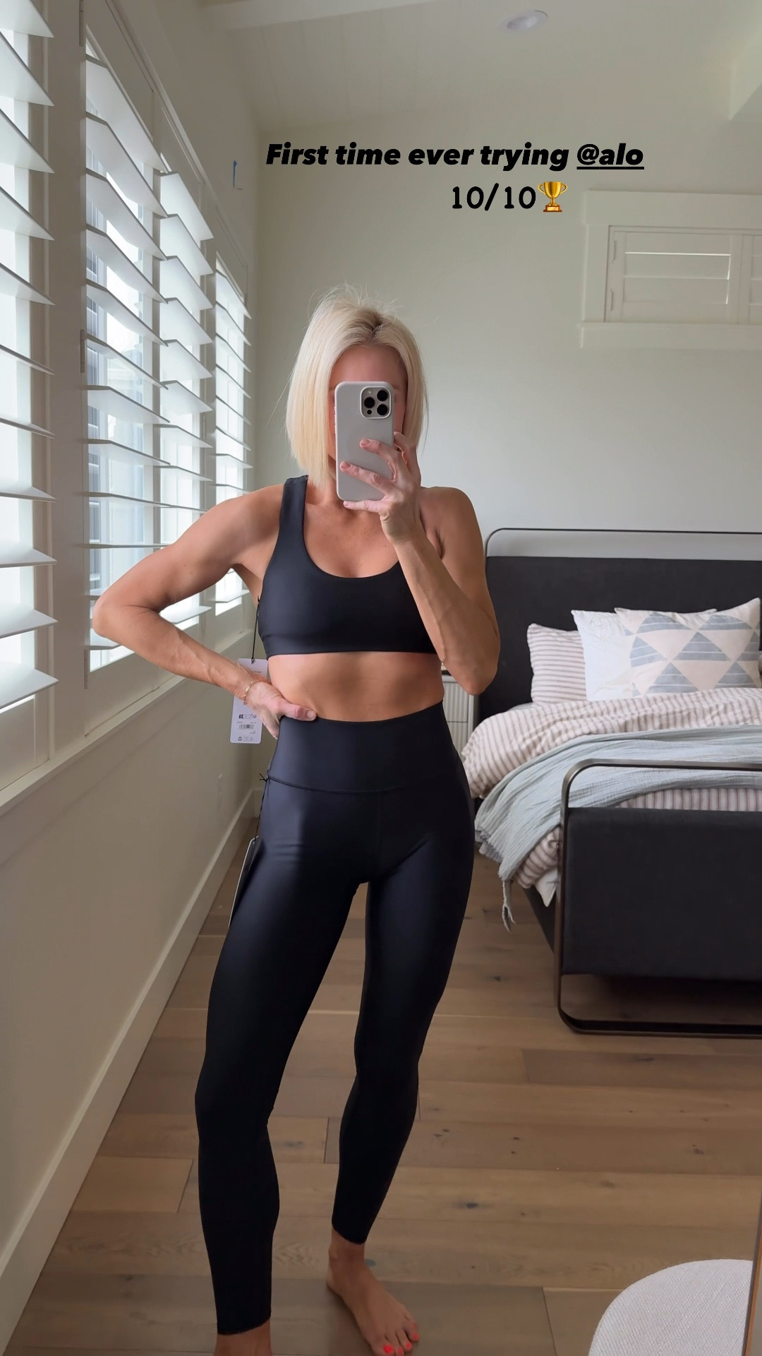 First, and definitely not the last, time I’ll be wearing this new-to-me brand! Wow, love the way it holds everything up and in. Compressed, but not suffocating. Cannot wait to wear these leggings & sports bra for my next workout! 
I took a medium in both (full length) in the leggings 

#LTKfitnessgoals #LTKmomlife #LTKOver40