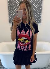 Rock N Roll Lips Tee (2 Colors) | Gunny Sack and Co