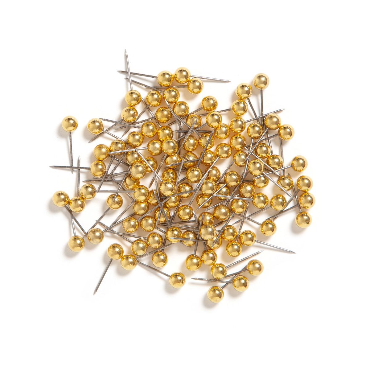 U Brands 100ct Gold Map Push Pins | Target