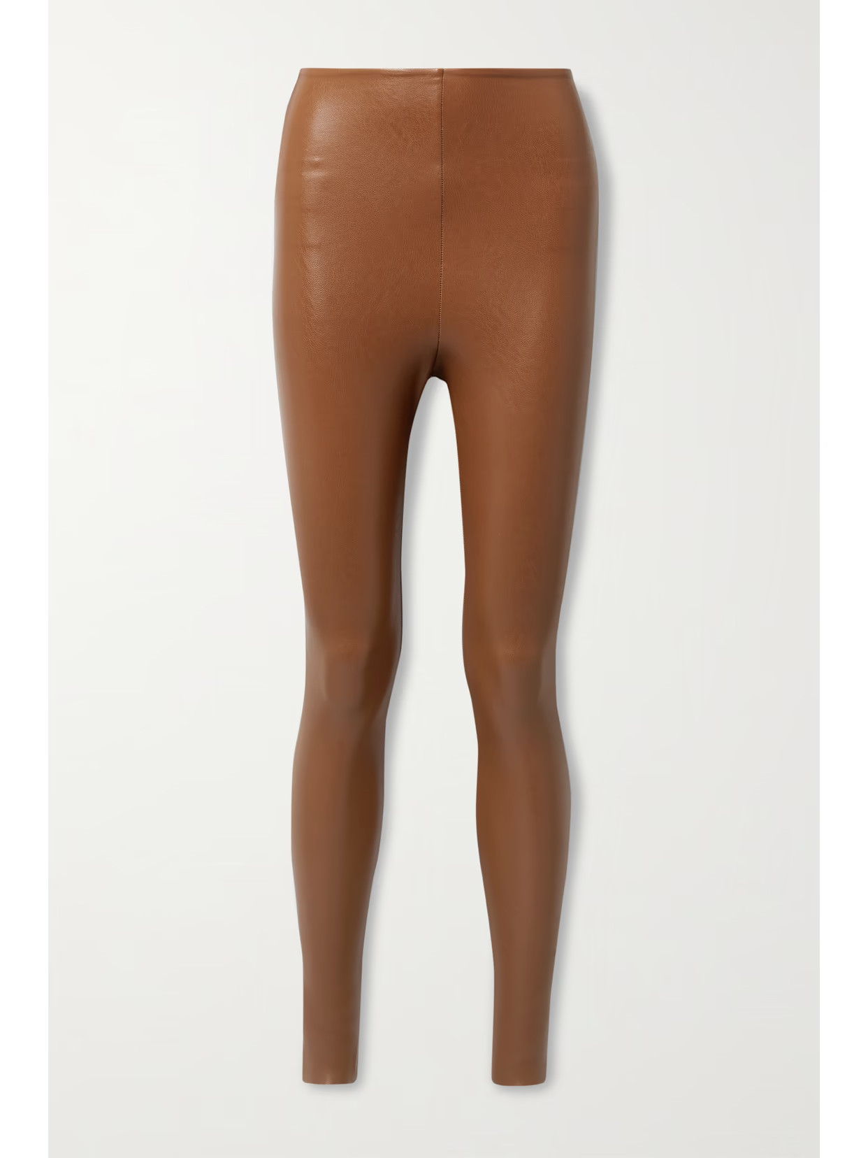 Commando - Faux Stretch-leather Leggings - Brown | NET-A-PORTER (US)
