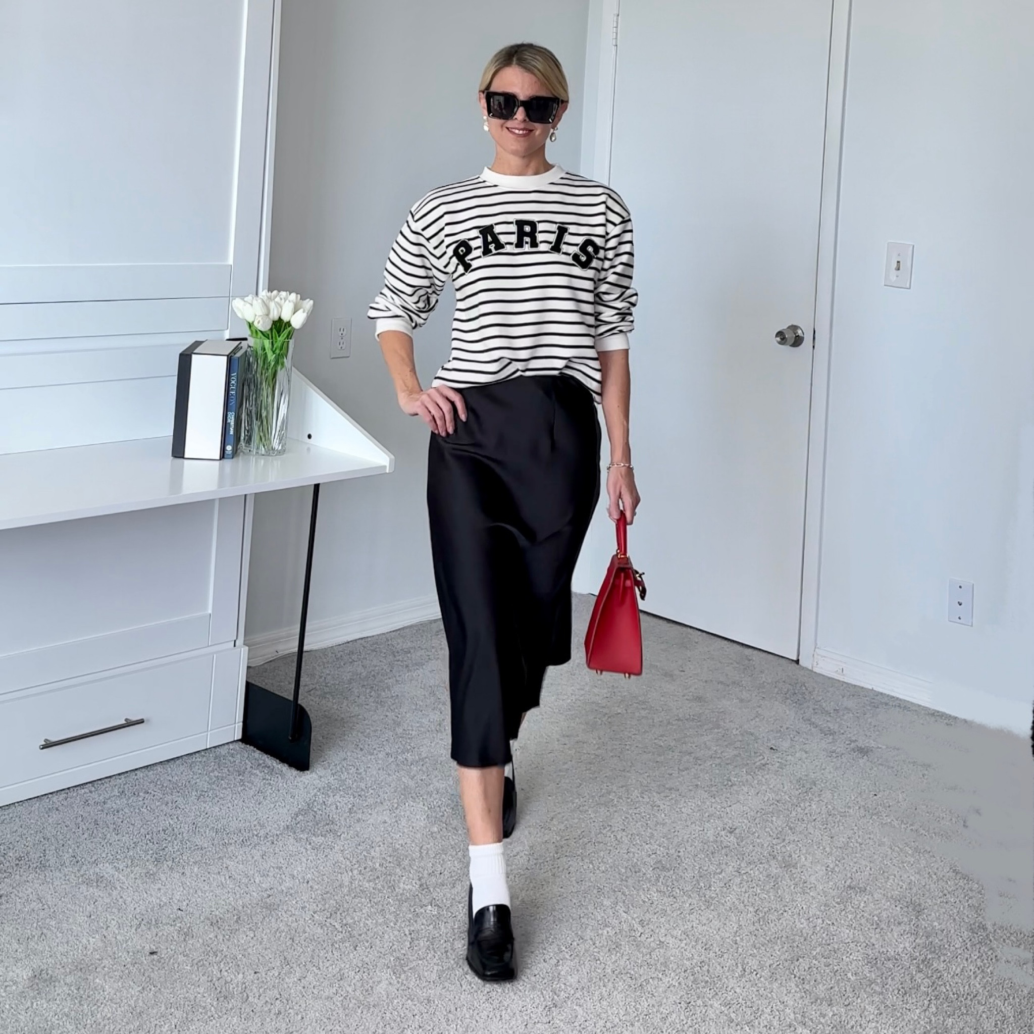 Sweatshirt I’m wearing an XS my true size

Skirt is true to size 

Shoes I wear a 7-7.5.    These loafers I wear a 7

#LTKunder50 #LTKSeasonal #LTKFind