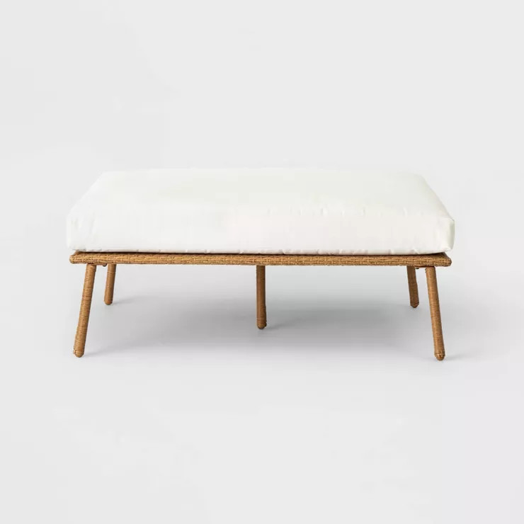 Britanna Oversized Patio Ottoman - Linen - Opalhouse™ | Target