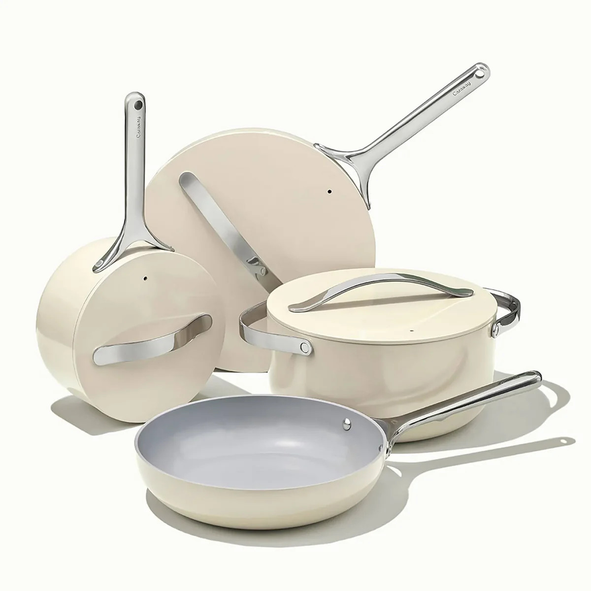 Caraway 12pc Cookware Box Set - Cream | REBEL (formerly Rebelstork)