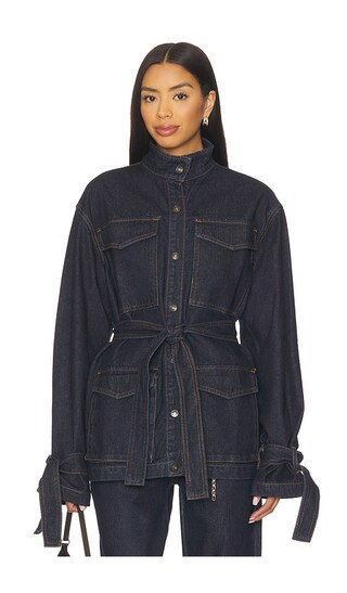 LIONESS Sweetness Overshirt in Blue. - size L | Revolve Clothing (Global)