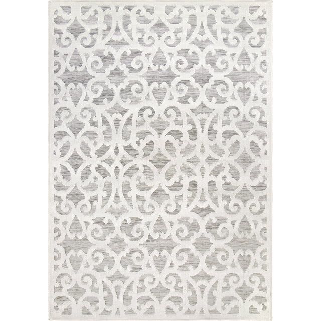 My Texas House Arlington 5'2" X 7'6" Natural Silverton Reversible Indoor-Outdoor Area Rug | Walmart (US)