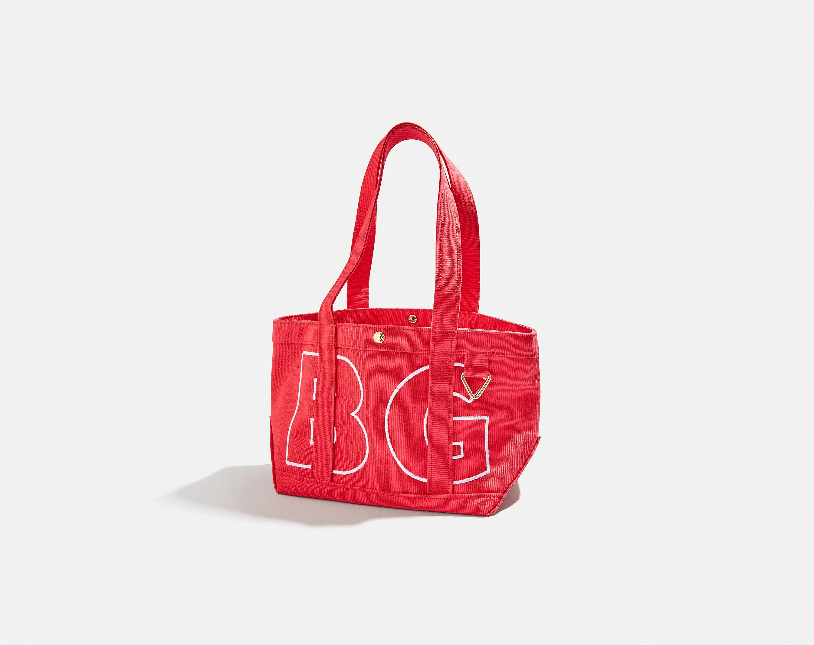 Solid Custom Alpha Tote - Cherry Red | BaubleBar