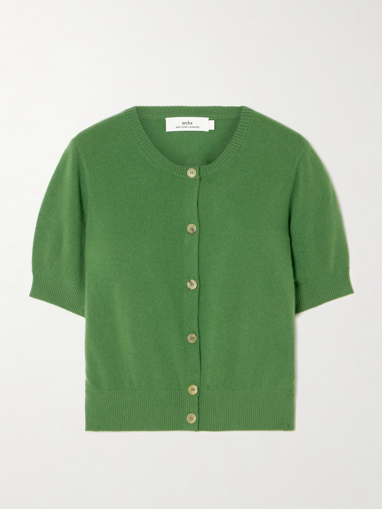 Arch4 - Stanley Cropped Cashmere Cardigan - Green - small | NET-A-PORTER APAC