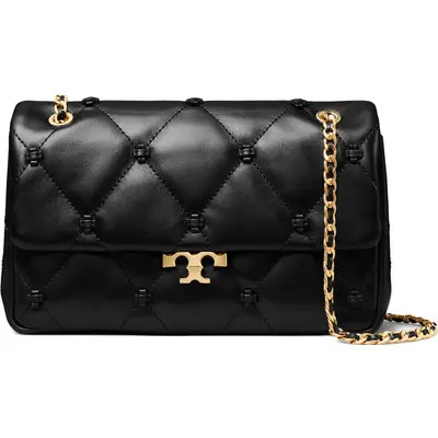 Tory Burch Bunny Knot Small Leather Shoulder Bag in Black at Nordstrom | Nordstrom
