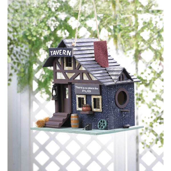 Knowland Tavern 10 in x 9 in x 7 in Birdhouse | Wayfair North America