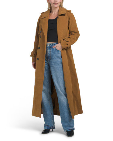 Faux Suede Maxi Topper Coat | Marshalls