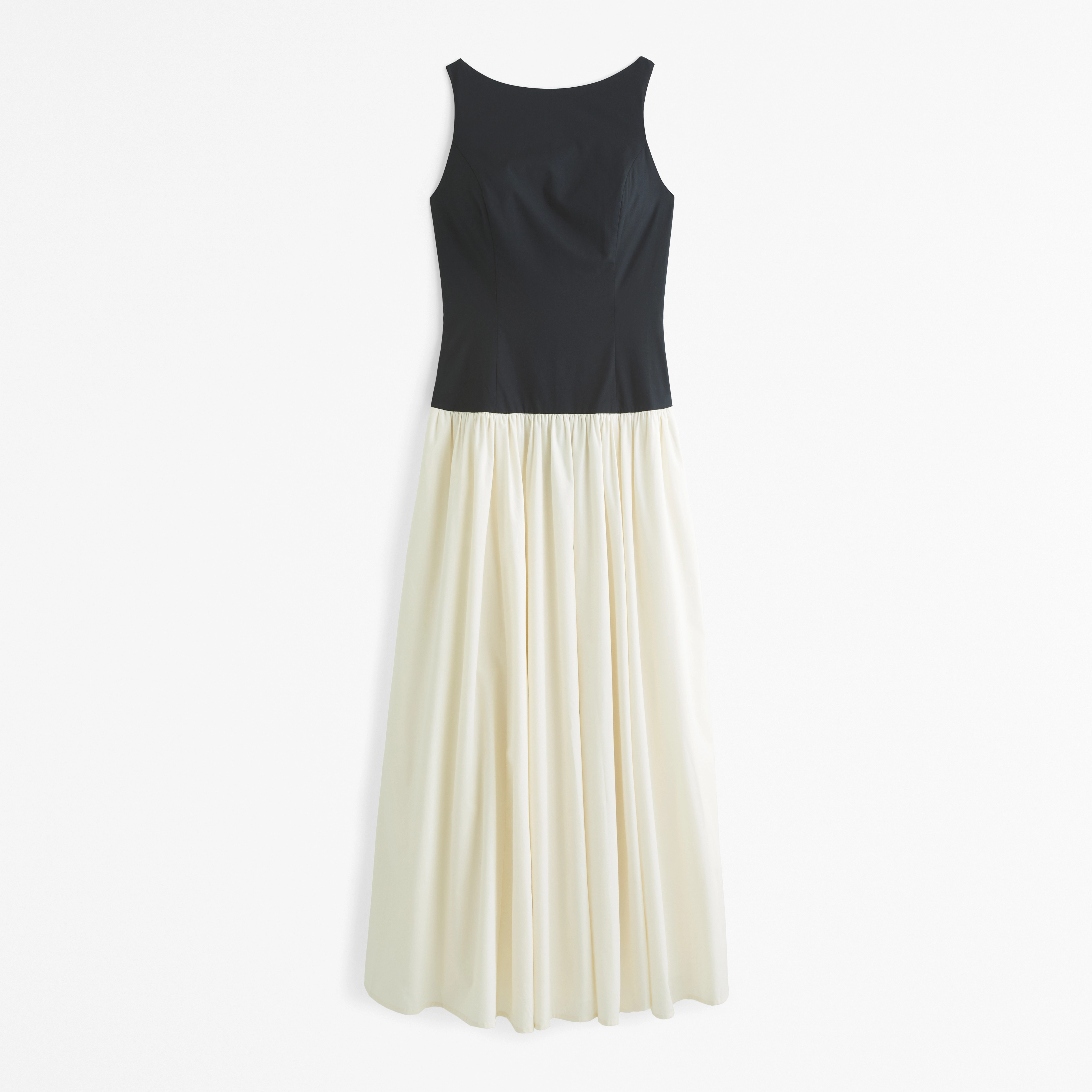 Drop-Waist Midi Dress | Abercrombie & Fitch (US)