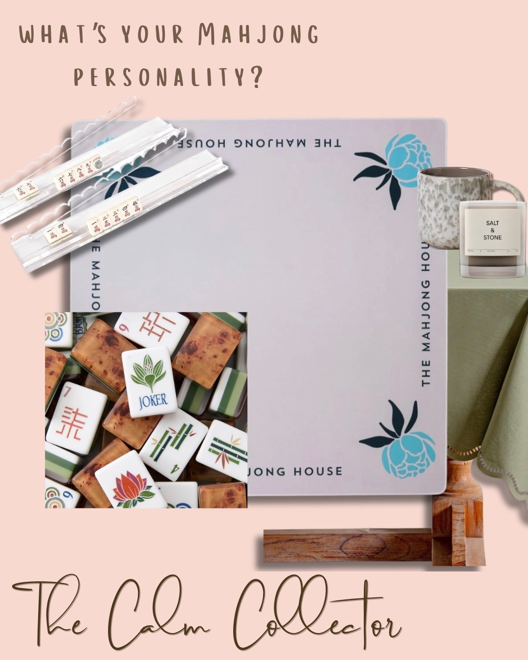 The Calm Collector 🤍

neutral tones, fewer pieces + slow, intentional play

What’s your mahjong personality?

shop the mat, clear racks + elevated essentials


#LTKmomlife #LTKHome #LTKdayinmylife