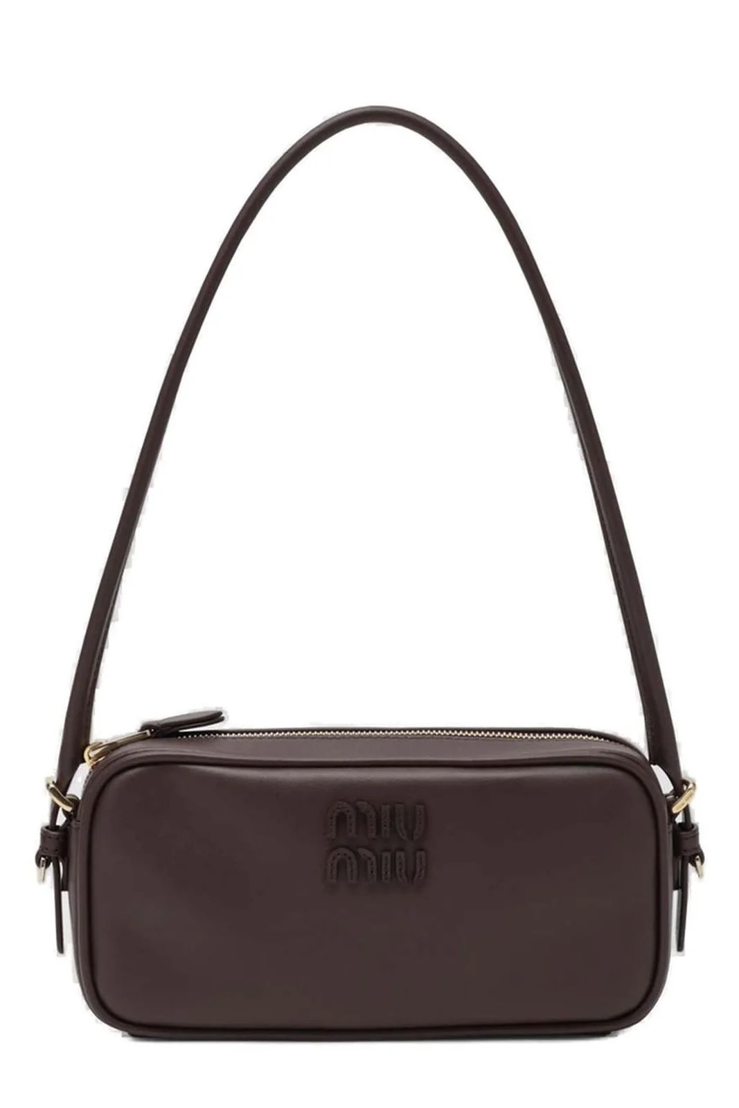 Miu Miu Logo-Detailed Zipped Shoulder Bag | Cettire Global