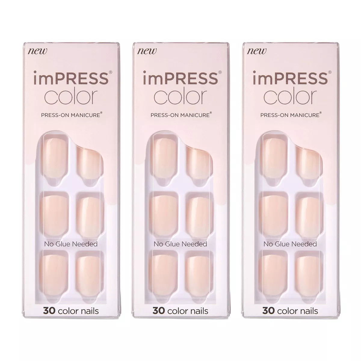 KISS Products imPRESS Color Press-On Manicure Fake Nails - 3pk/90ct | Target