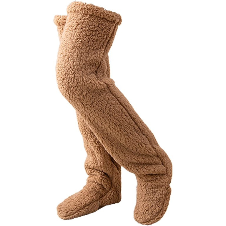 DabuLiu Over Knee High Fuzzy Socks Warm Winter Furry Long Leg Warmers Plush Slipper Socks Winter ... | Walmart (US)