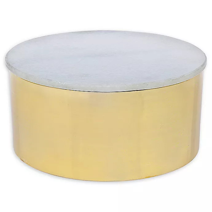 Godinger Large Canister in Gold | Bed Bath & Beyond | Bed Bath & Beyond