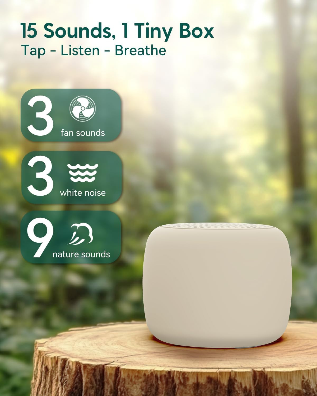 Babelio White Noise Sound Machine for Adults Kids Baby, Travel Sound Machine for Sleep, Mini and ... | Amazon (US)