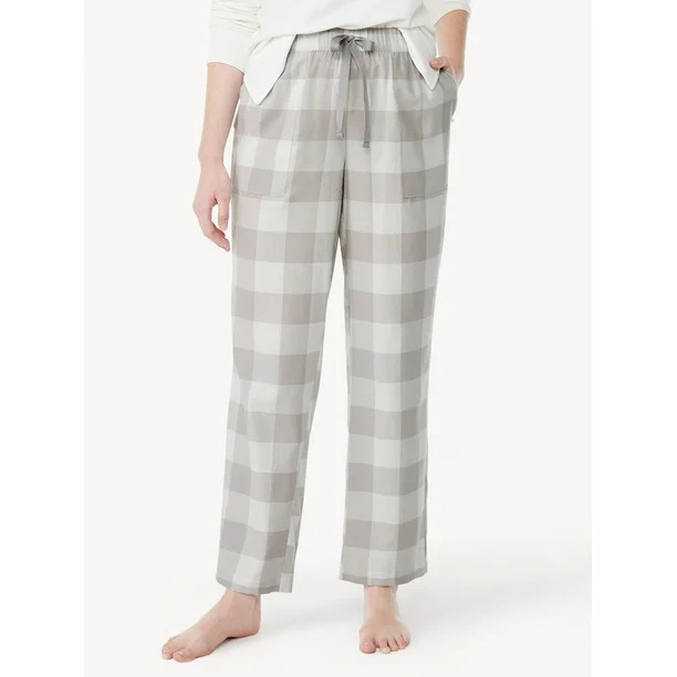 Joyspun Women's Print Flannel Sleep Pants, Sizes XS to 3X | Walmart (US)