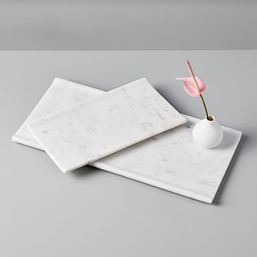 Foundations Marble Trays - White | West Elm (US)