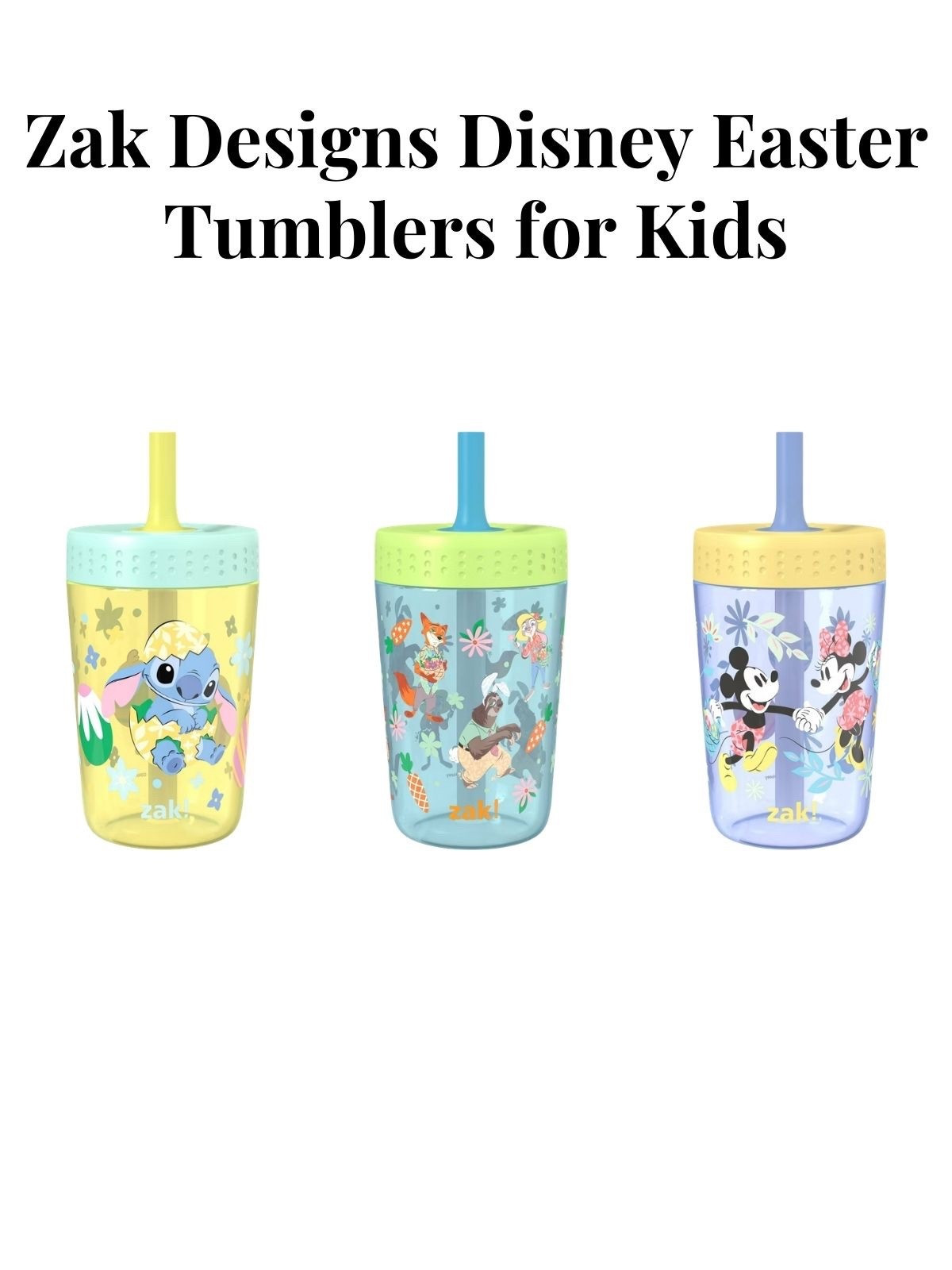 New Disney Easter tumblers for kids by Zak Designs with Mickey & Minnie, Zootopia, and Stitch 🐰🥕🐣

#LTKTravel #LTKmomlife #LTKKids