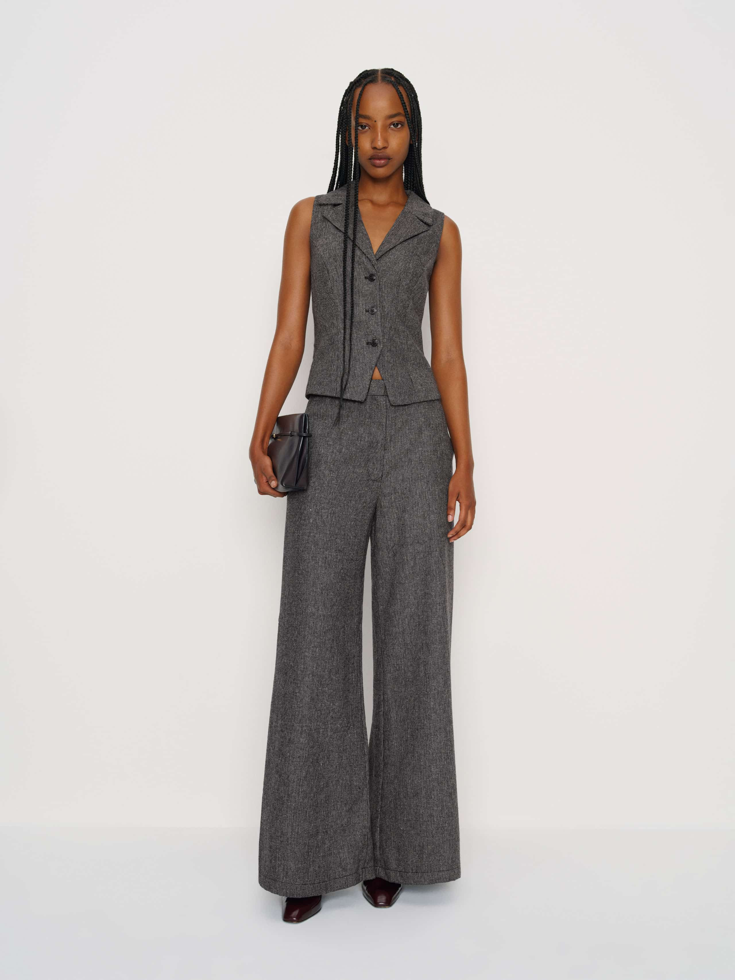 Reformation Taryn Two Piece Grey 2 | Reformation (Global)