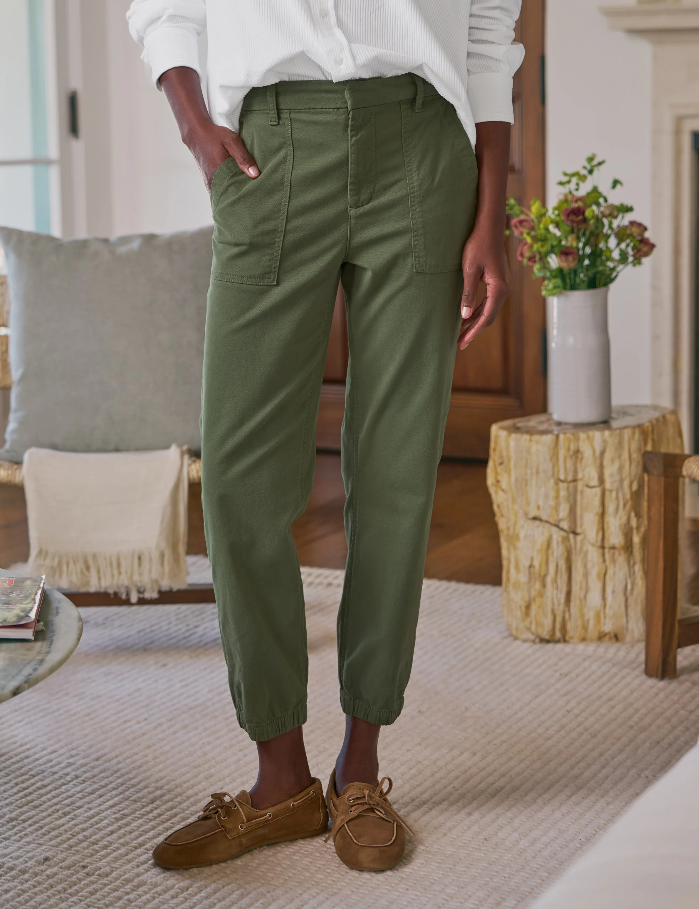 JAMESON Army, Italian Peached Twill | Frank & Eileen