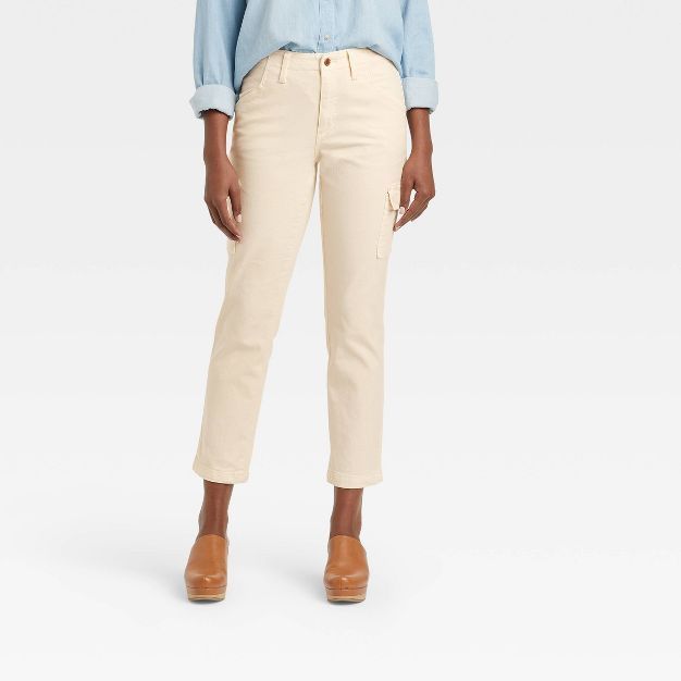 Women's High-Rise Slim Straight Jeans - Universal Thread™ Off-White | Target