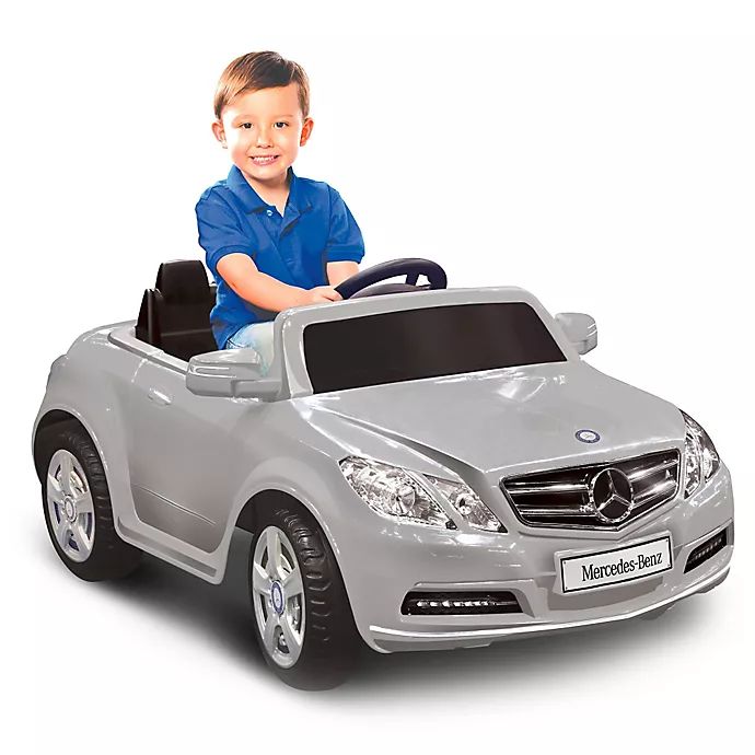 Kid Motorz Mercedes Benz E550 1-Seater 6-Volt Ride-On in Silver | buybuy BABY | buybuy BABY