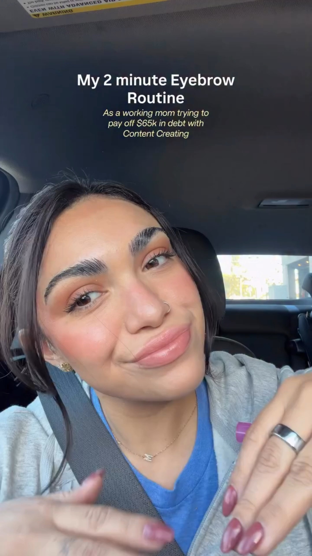 Just a girl discovering eyebrow glue for the first time 🫣🤭✨ 

#momlife #eyebrowroutine #workingmom #debtfreejourney