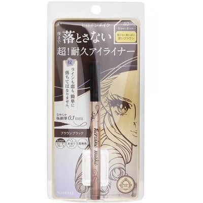 Kiss Me Heroine Make Prime Liquid Eyeliner Rich Keep, #02 Brown Black, 0.01 oz | Target