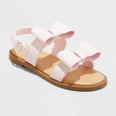 Toddler Girls' Ruby Bow Sandals - Cat & Jack™ | Target