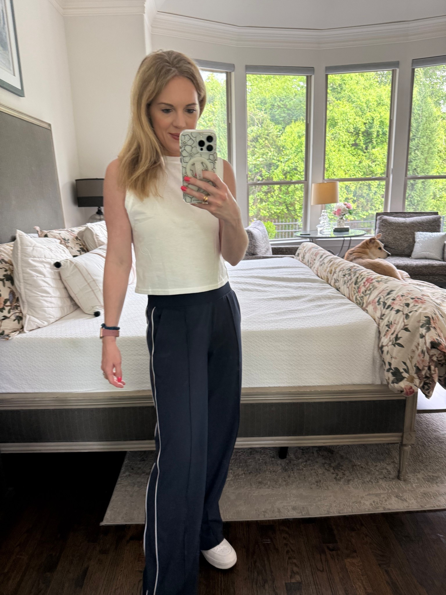 Wide leg pants, tank top, summer look, summer style, spring look, spring style, casual look, casual style, Athleta 

#AthletaStyle #AthleisureGoals #LTKfit #LTKspring #CasualStyle #EverydayAthlete #OnTheGoLook #LTKActivewear #ChicAndComfy #WellnessWear #AthletaVibes


#LTKFindsUnder100 #LTKTravel #LTKActive
