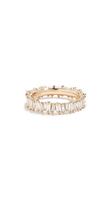 18k Gold Diamond Baguette Ring | Shopbop