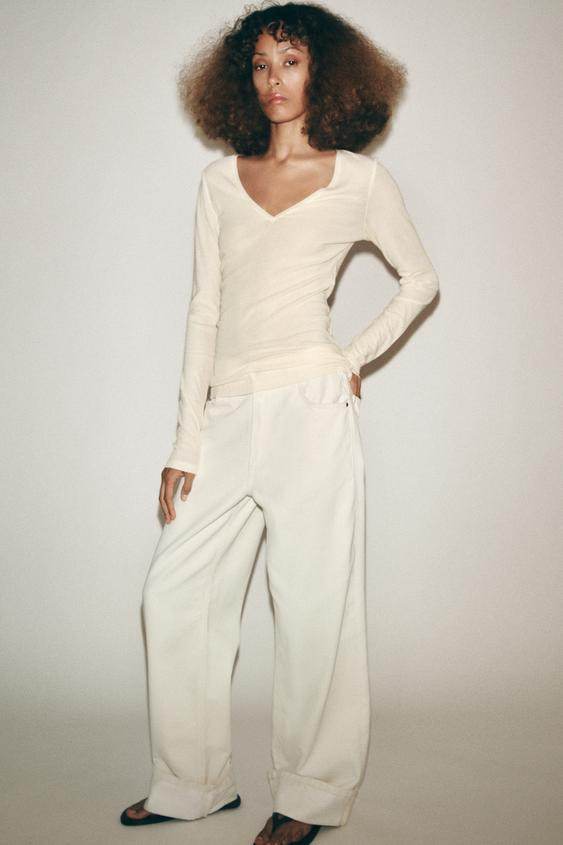 V-NECK T-SHIRT | Zara UK