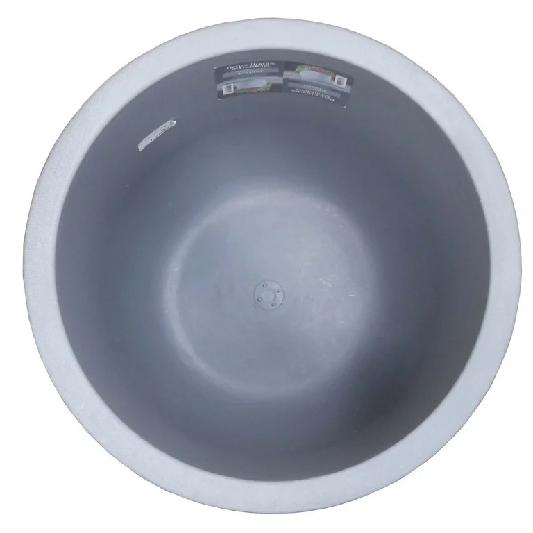 Better Homes & Gardens 14in Mosswood Resin Planter, Gray | Walmart (US)