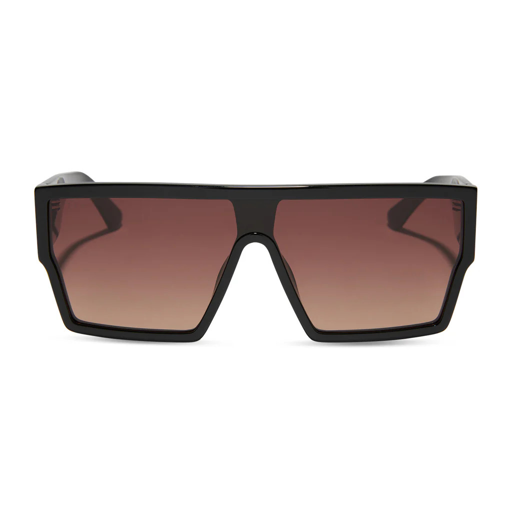 ELECTRA - BLACK + BROWN GRADIENT SUNGLASSES | DIFF Eyewear