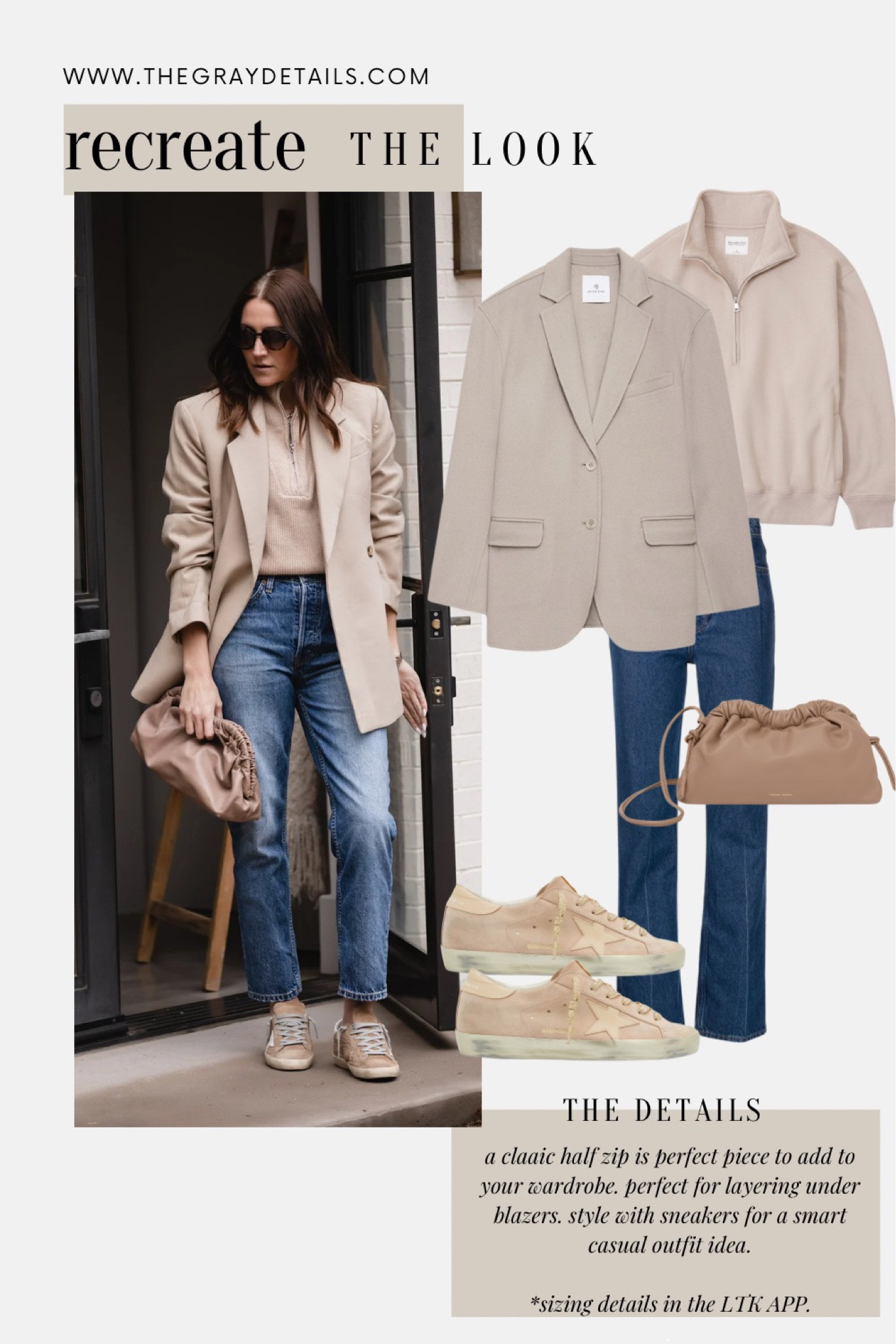 Tan blazer. Jean, sneaker outfit,  winter casual outfit 

#LTKover40 #LTKitbag #LTKshoecrush