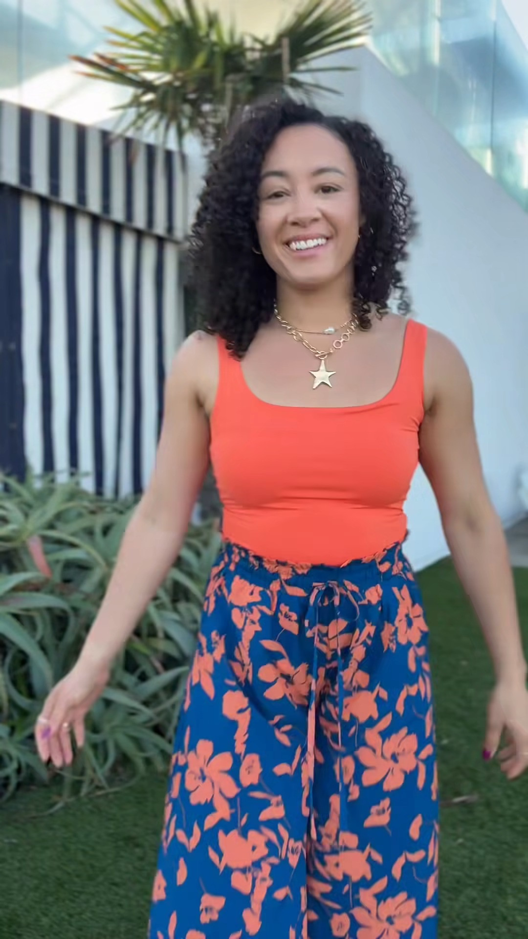 The perfect vacation outfit! I have these pants in red and pink as well they are so comfy! #vacationoutfit #packforvacation #vacation 

 #LTKU #LTKHome #LTKSwim