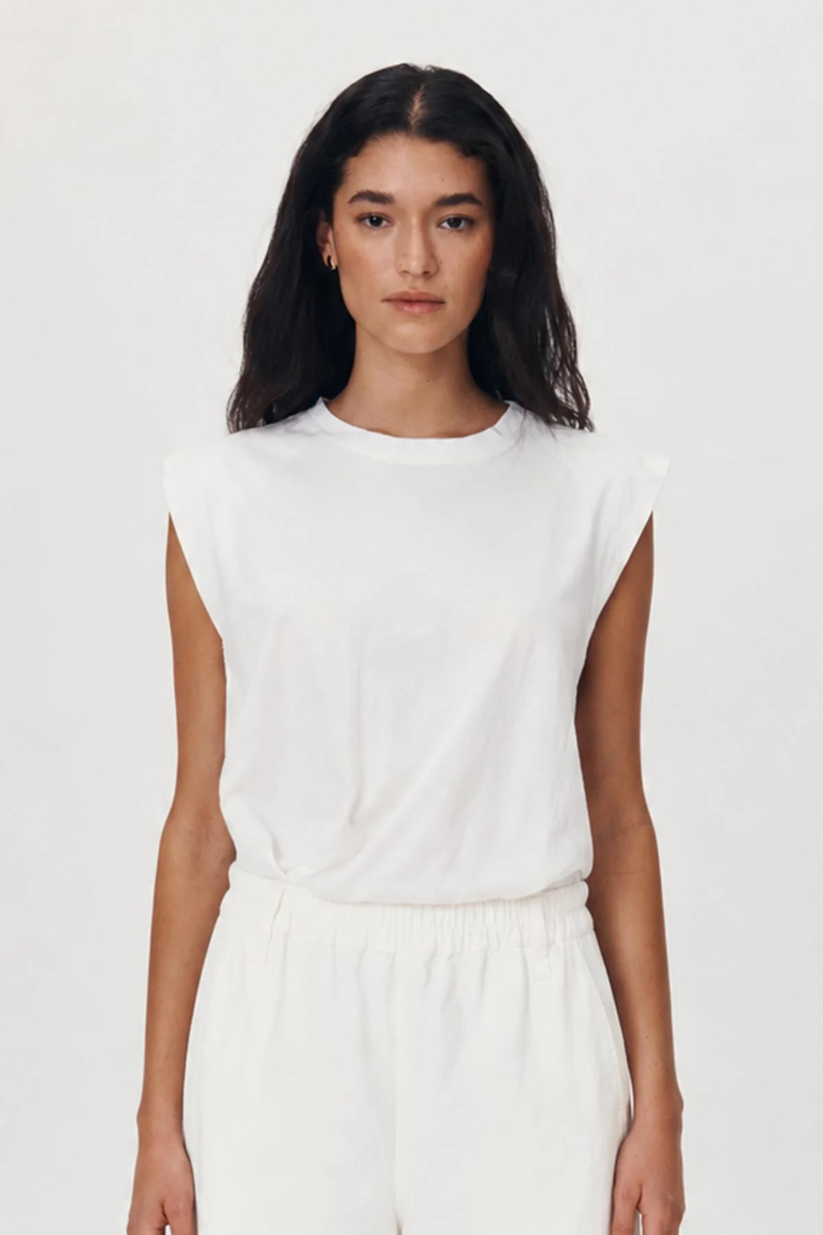 Sampson Organic Tee in Bone | ROWIE Tops | ROWIE The Label (US)