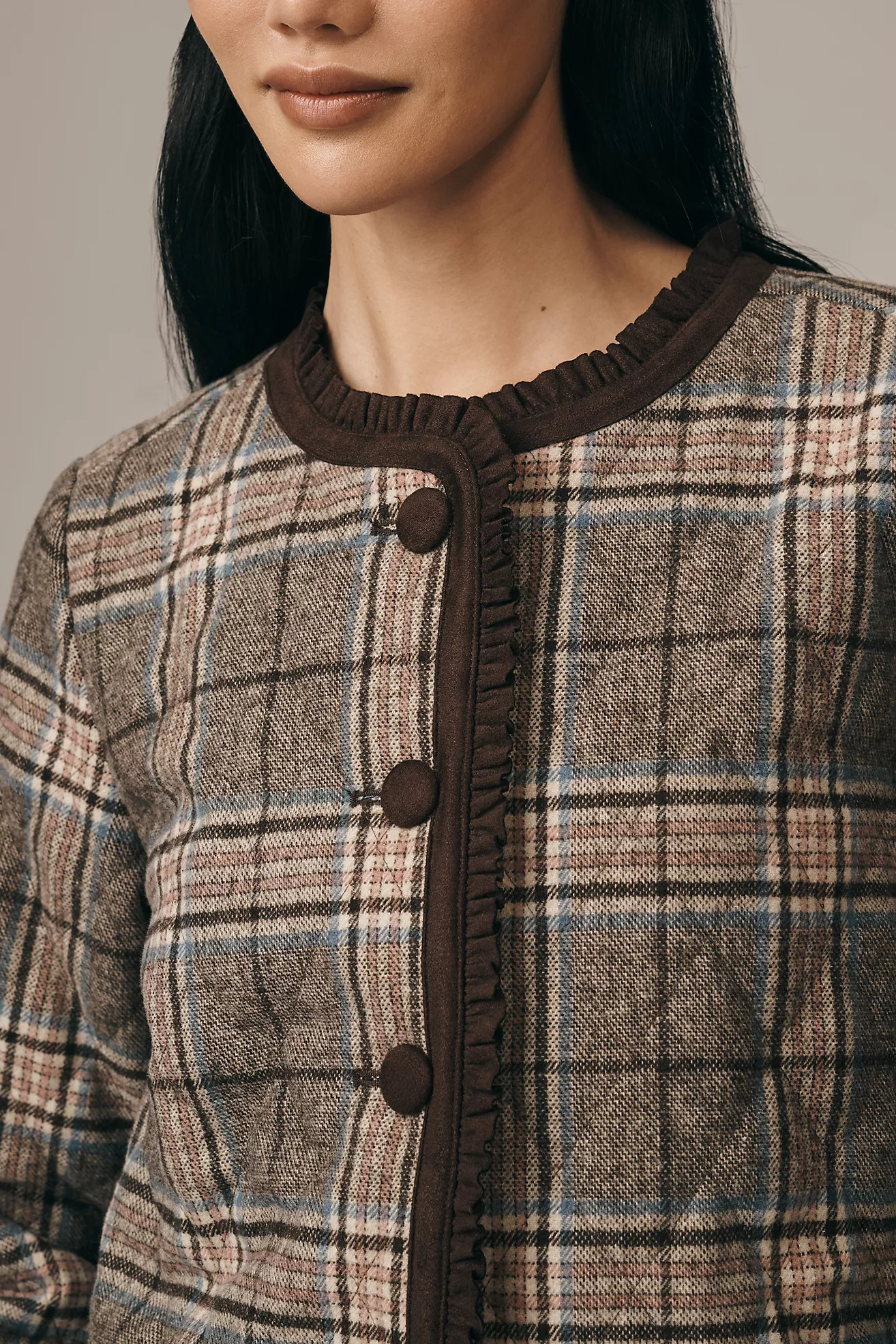 By Anthropologie Quilted Plaid Lady Jacket | Anthropologie (US)