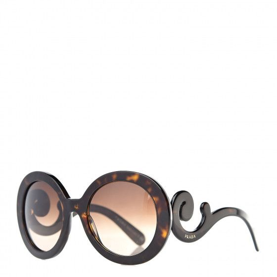 PRADA Baroque Sunglasses SPR 27N Tortoise | Fashionphile