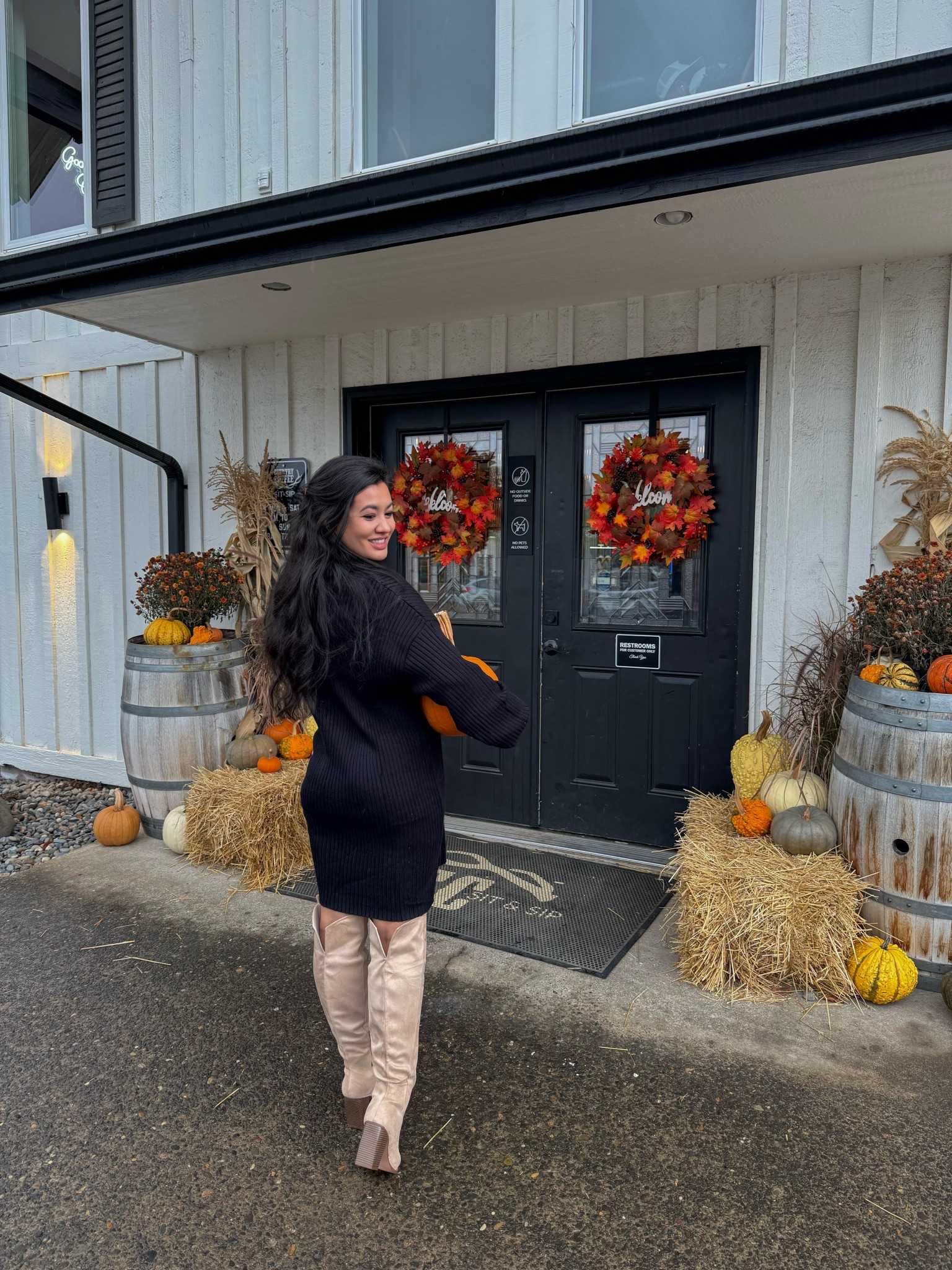 Fall fashion, winter, pumpkin, coffee date 

#LTKFindsUnder50 #LTKSeasonal #LTKPetite