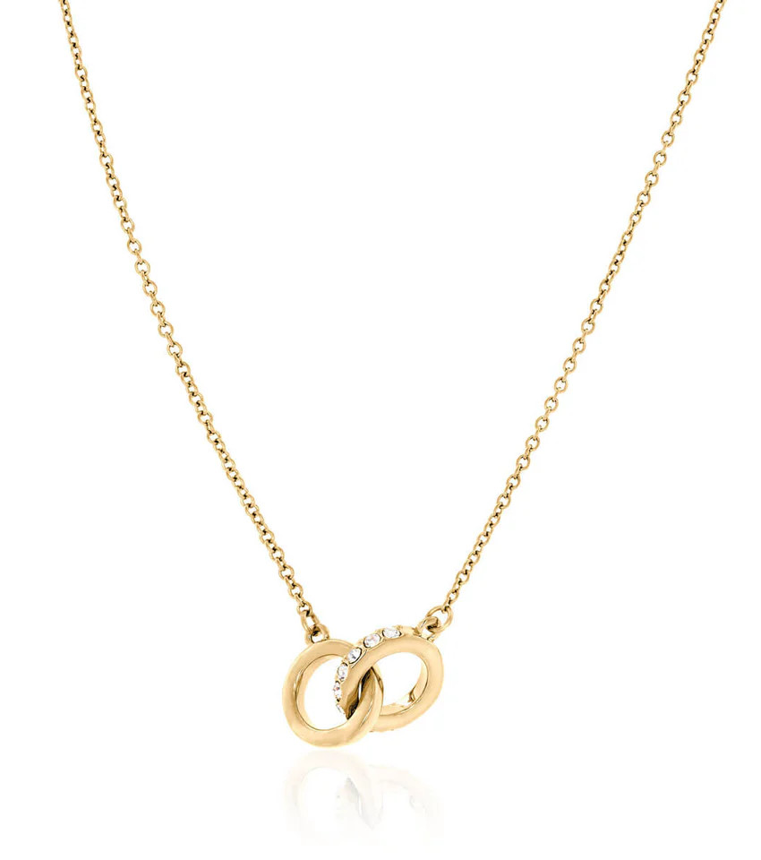 Interlinked Crystal Necklace (Gold) | Abbott Lyon