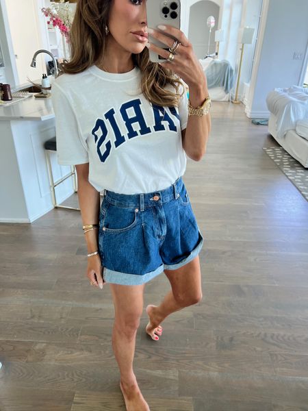 Wearing a size small in tee and size XS in shorts! 
@nordstrom #nordstrompartner

Summer fashion, casual outfit, Jean shorts, women’s shorts, summer shorts, basic tee, Nordstrom finds, Emily Ann Gemma 

#LTKStyleTip