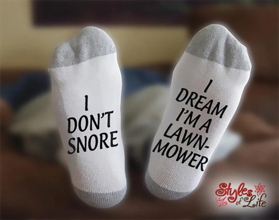 Lawn Mower Socks, I Don't Snore, I Dream, Gift for Landscaping, Birthday, Christmas, Gift For Him... | Etsy (US)