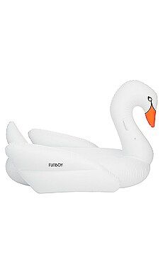 FUNBOY Inflatable Swan Pool Float in White from Revolve.com | Revolve Clothing (Global)